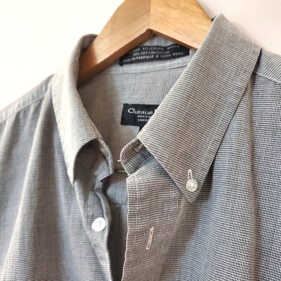 Christian Dior - Men's dress shirt / button-down - Size 16.5 - Picture 3 of 5